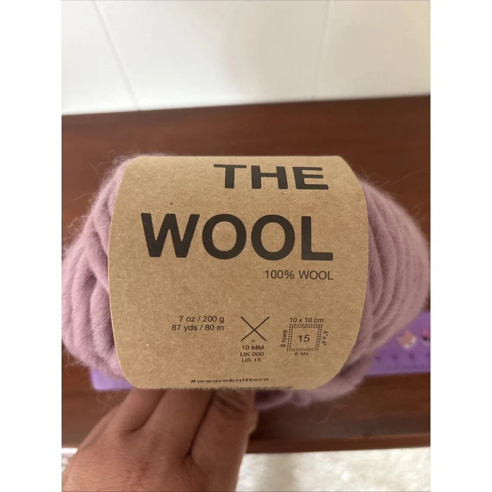 We Are Knitters Yarn - The Wool - Mauve - 100% Wool chunky yarn ball NEW - Picture 6 of 8